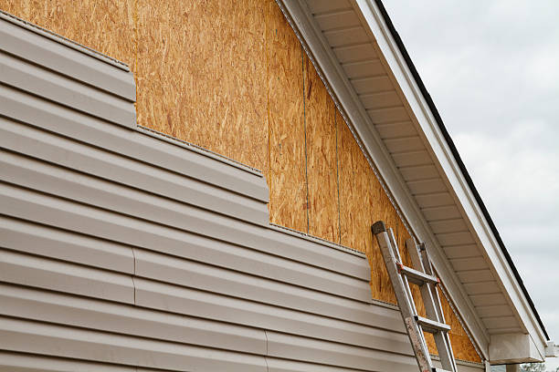 Professional Vinyl Siding technician working in Bullock, NC